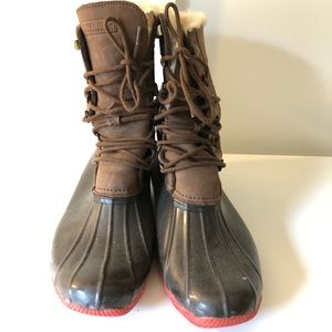 Sperry Saltwater Winter Lux Duckboots Sherling 10